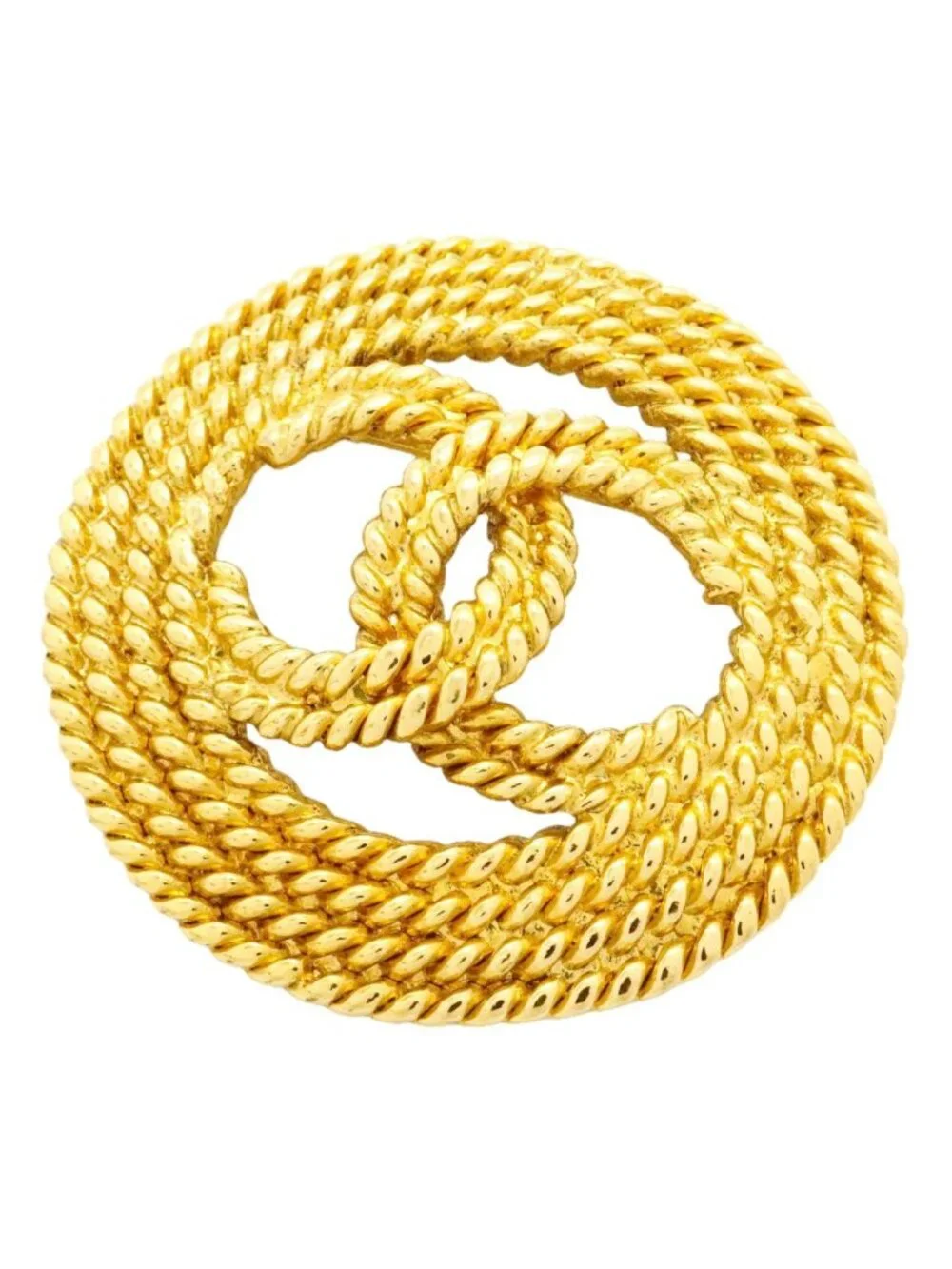 Chanel Brooch Vintage CC Logo Round